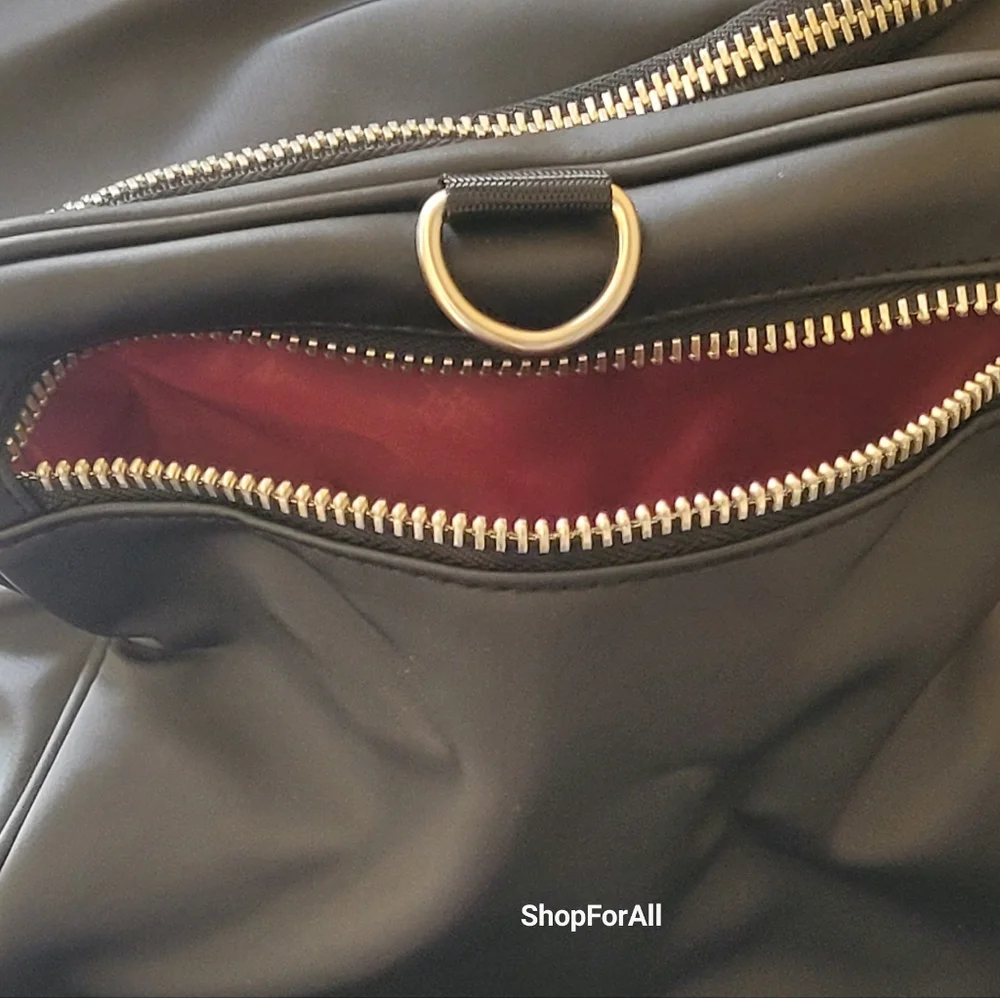 Versace Overnight Weekend Duffle Bag - Color: Black